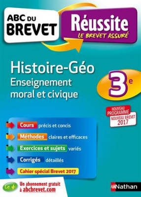 Afficher "Histoire géo, enseignement moral et civique 3e"